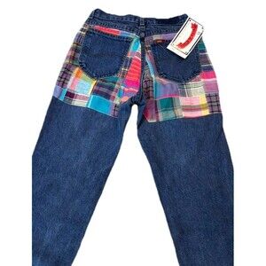 Spike & Elvis Reworked Patchwork Jeans Size 7 Upcycled Denim Y2K USA
